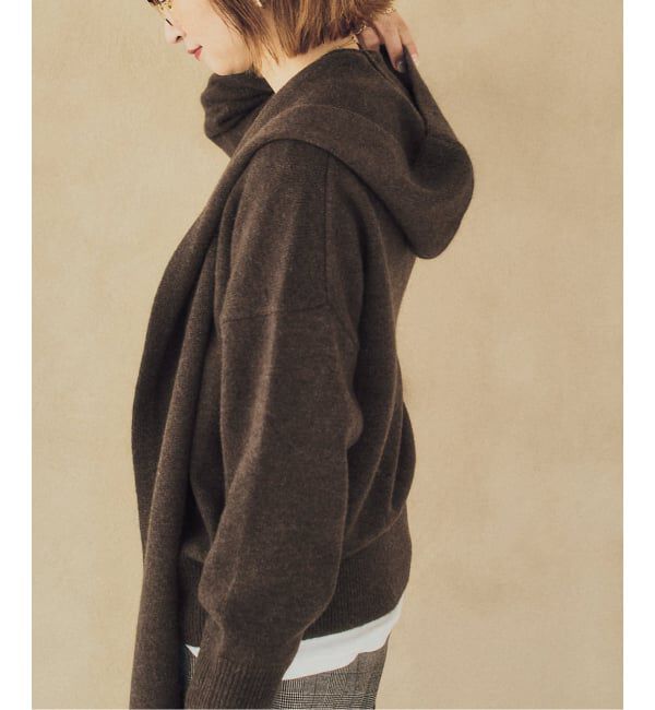Spick and Span「《予約》ウールカシミヤフーディーストール」|ストール|