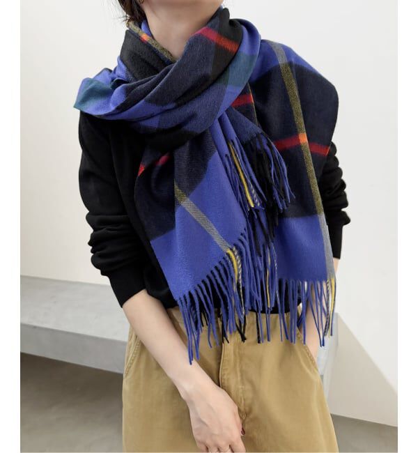 Spick and Span「《予約》Spick & Span カシミヤチェックストール」|ストール|