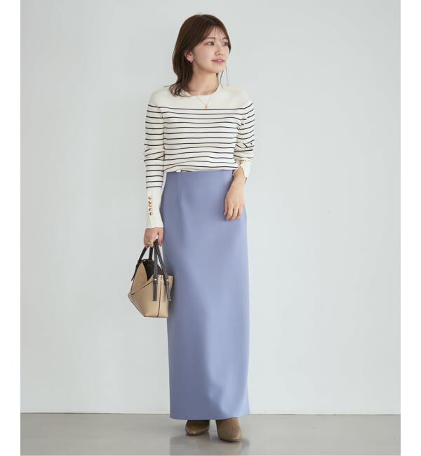 NOBLE「《WEB＆日本橋店限定・追加予約》ボタンディテールタイトリブニット」|ニット・セーター|