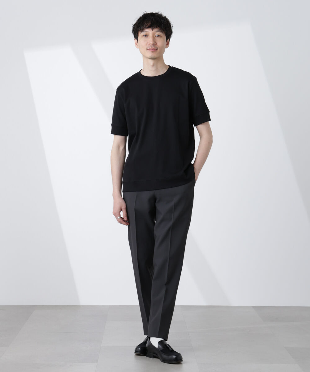 NANO universe「[FORMAL JERSEY]クルーネックカットソー半袖」|Tシャツ・カットソー|
