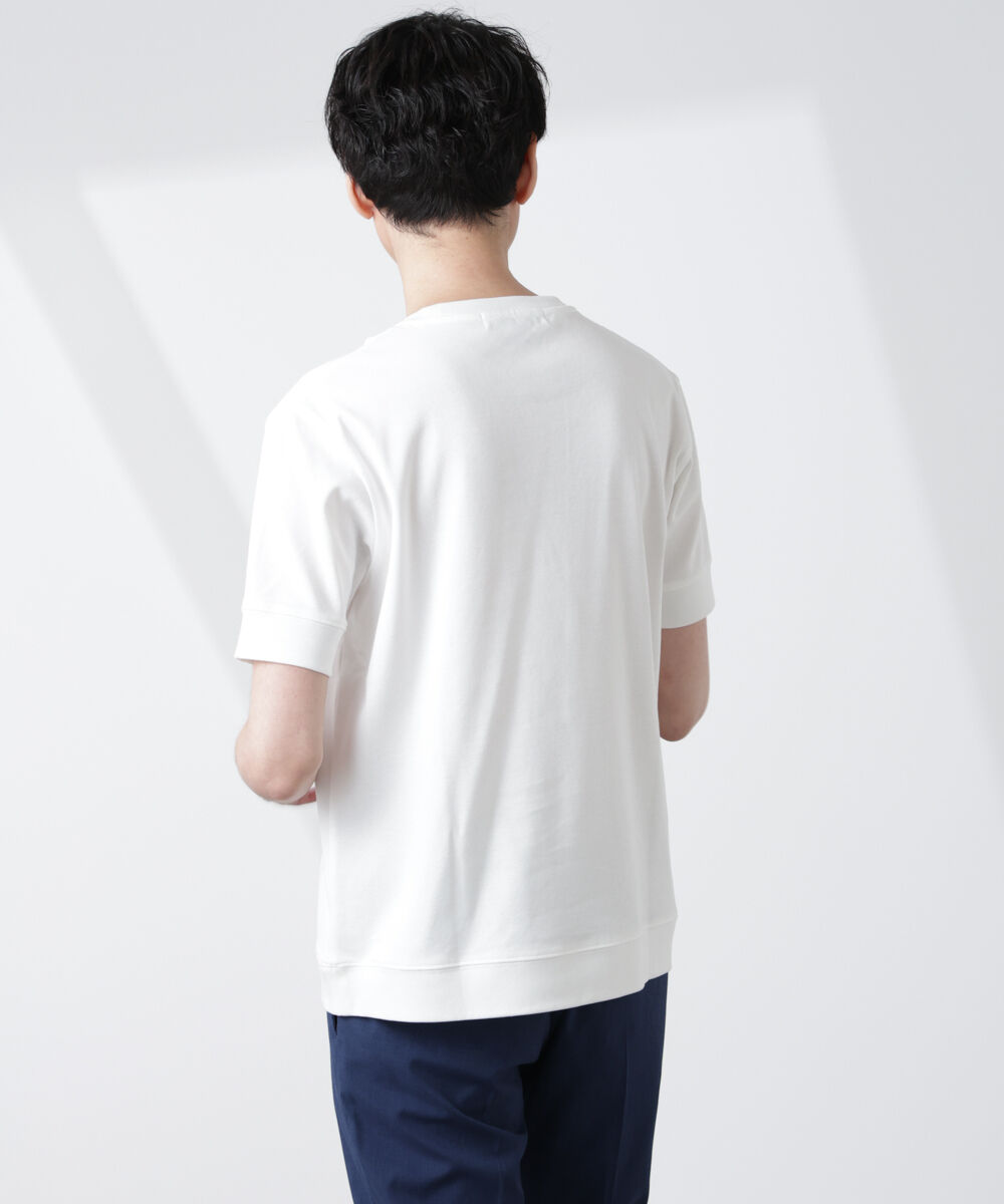 NANO universe「[FORMAL JERSEY]クルーネックカットソー半袖」|Tシャツ・カットソー|