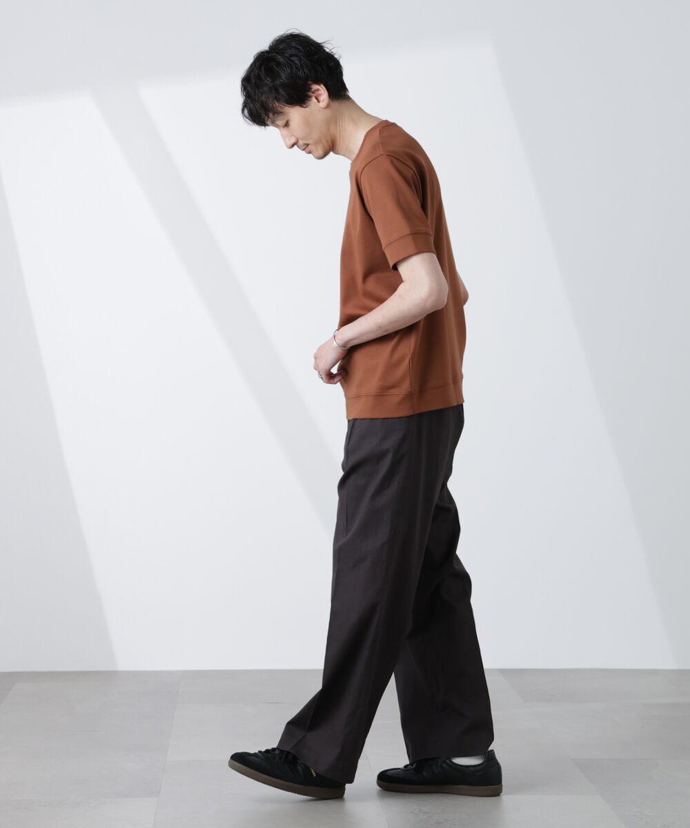NANO universe「[FORMAL JERSEY]クルーネックカットソー半袖」|Tシャツ・カットソー|