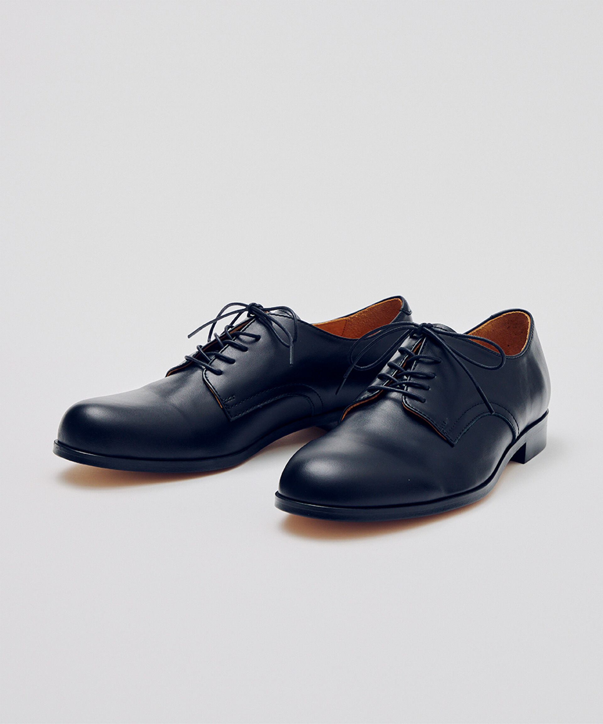nano･universe「PADRONE THE STANDARD LINE/別注 DERBY PLAIN TOE/プレーン トゥ」|ビジネス・ドレスシューズ|ブラック