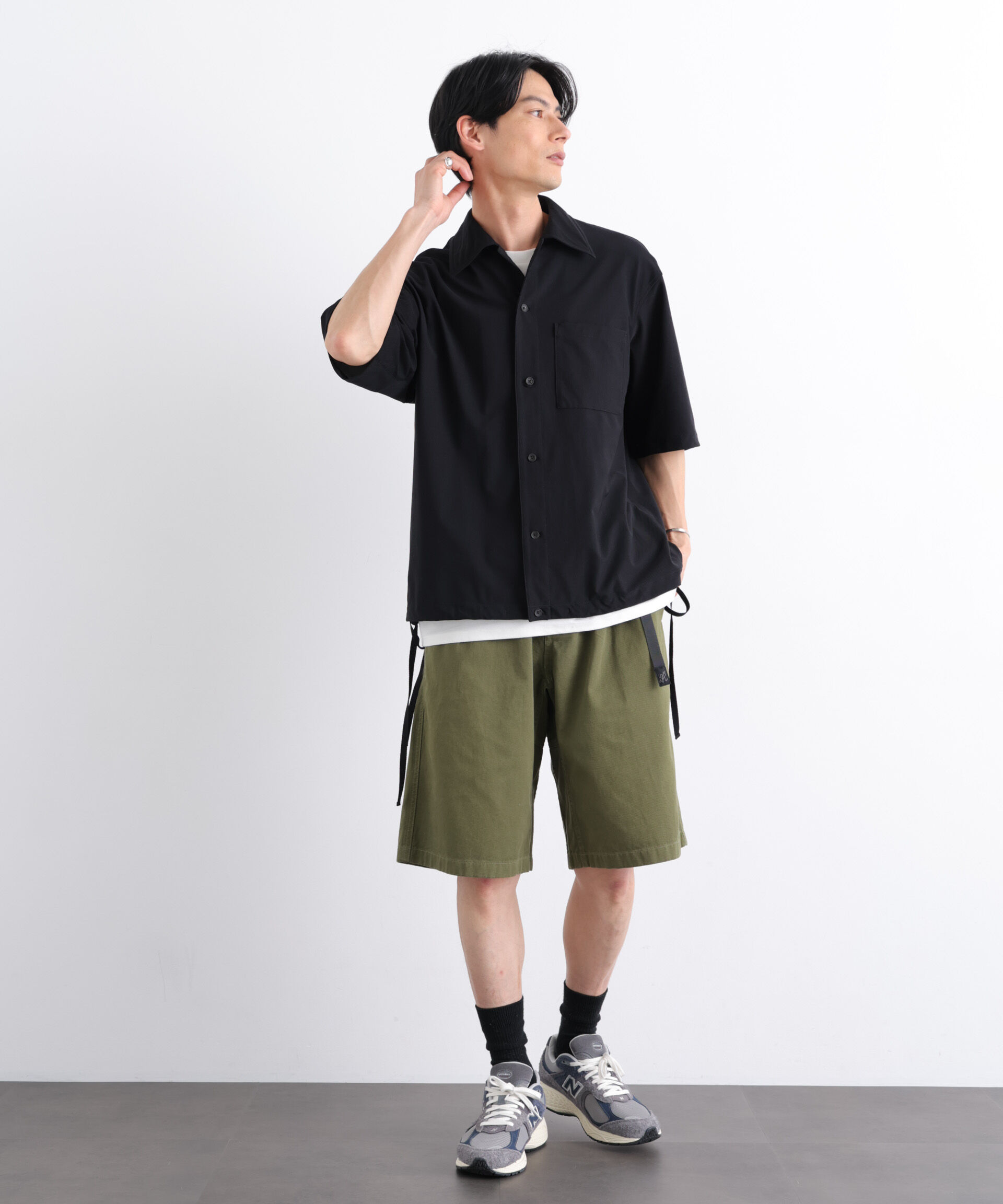 NANO universe「Gramicci/別注 Archive Big Shorts」|チノ|
