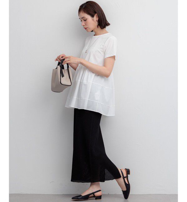 組曲「【ご好評により新色追加/WEB限定】プレーティング天竺ビスチェ風ティアード Tシャツ」|Tシャツ・カットソー|