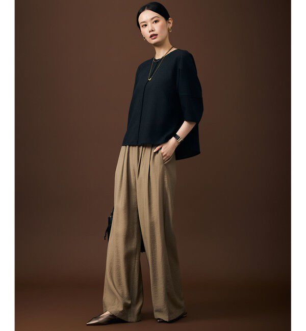 自由区「【SHIHOさん着用・ご好評アイテム・新色追加・セットアップ対応】エアリーツイルワイド パンツ」|その他|