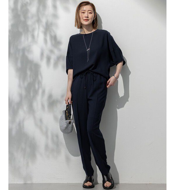 23区「【吸水速乾/UVカット/接触冷感】ストレッチジョーゼット ランタンスリーブ カットソー」|Tシャツ・カットソー|
