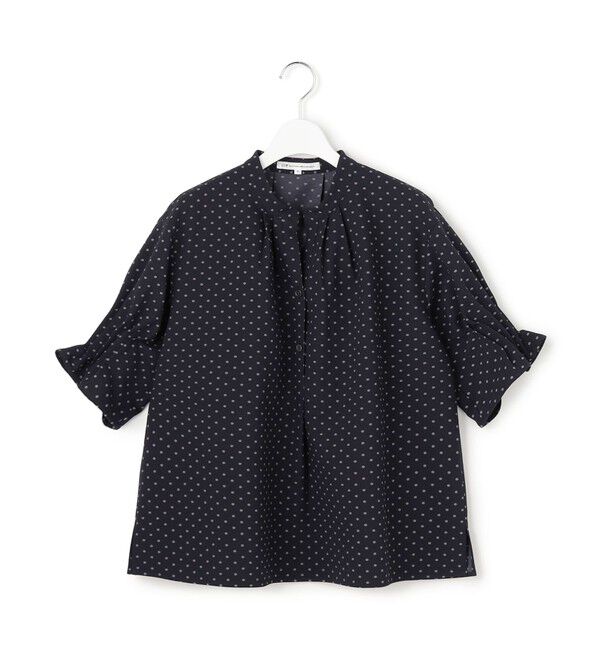 23区「【WEB&一部店舗限定】ドットプリント サッカー ブラウス」|シャツ・ブラウス|