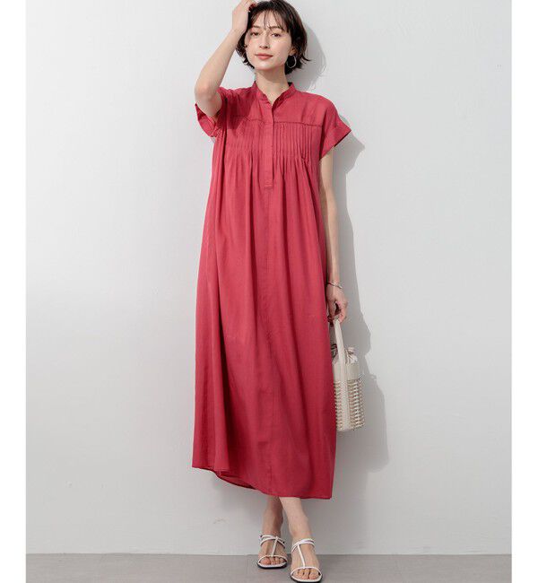 23区「【褒められワンピ】ウォッシュドシアーボイル ピンタック ワンピース」|ワンピース|