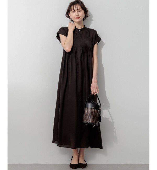 23区「【褒められワンピ】ウォッシュドシアーボイル ピンタック ワンピース」|ワンピース|
