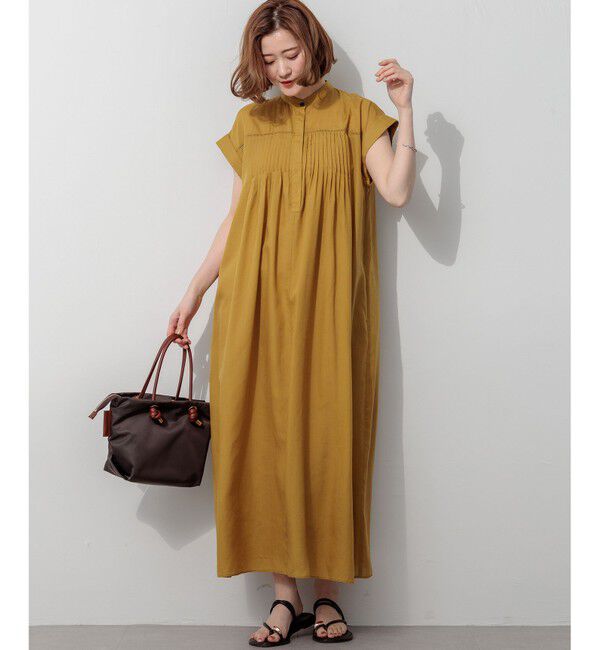 23区「【褒められワンピ】ウォッシュドシアーボイル ピンタック ワンピース」|ワンピース|