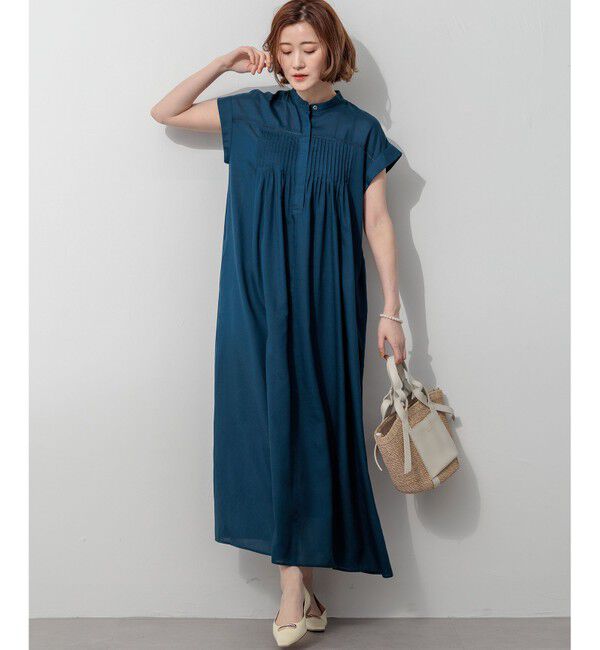 23区「【褒められワンピ】ウォッシュドシアーボイル ピンタック ワンピース」|ワンピース|