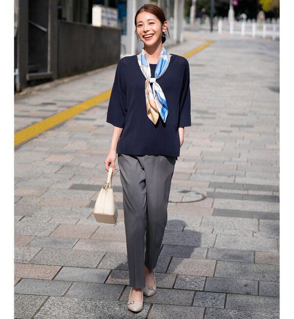 ANY SIS「エアリーストレッチ テーパードパンツ」|その他|