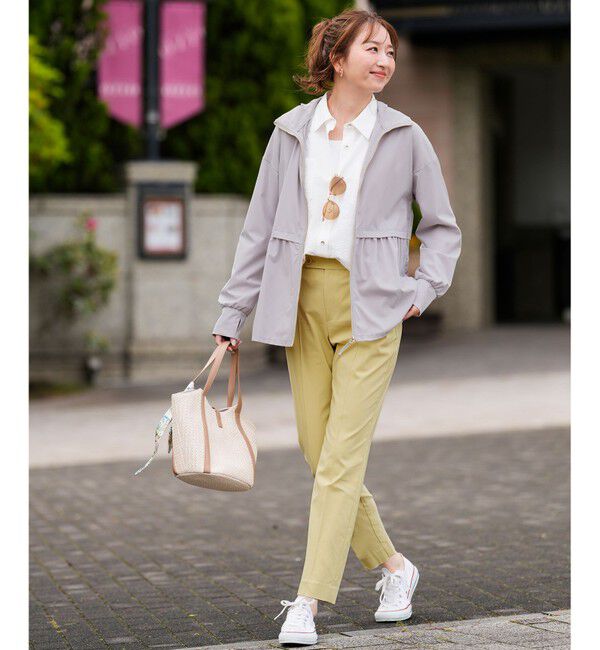 ANY SIS「エアリーストレッチ テーパードパンツ」|その他|