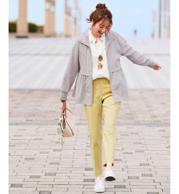 ANY SIS「エアリーストレッチ テーパードパンツ」|その他|