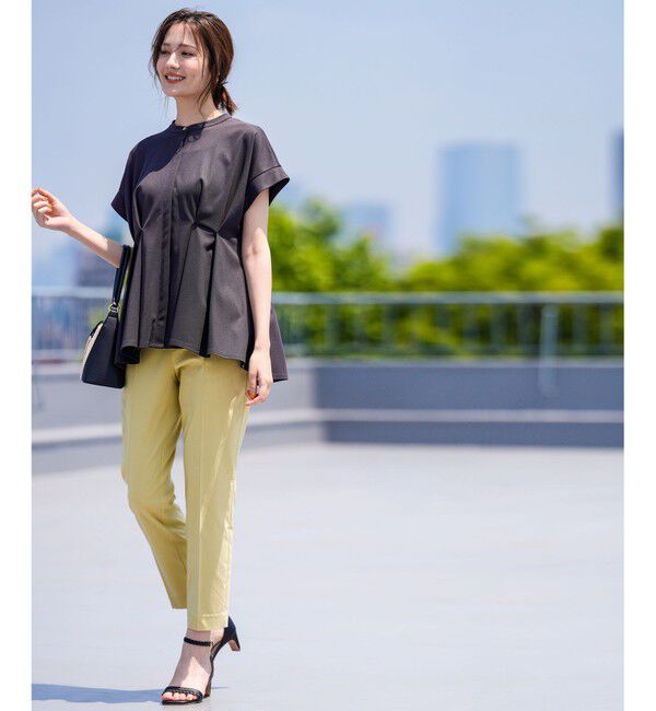 ANY SIS「エアリーストレッチ テーパードパンツ」|その他|