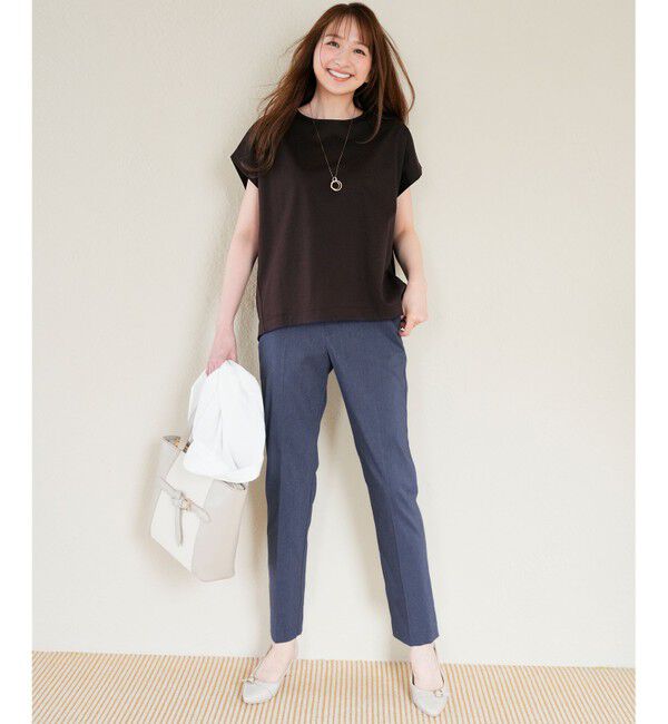 ANY SIS「エアリーストレッチ テーパードパンツ」|その他|