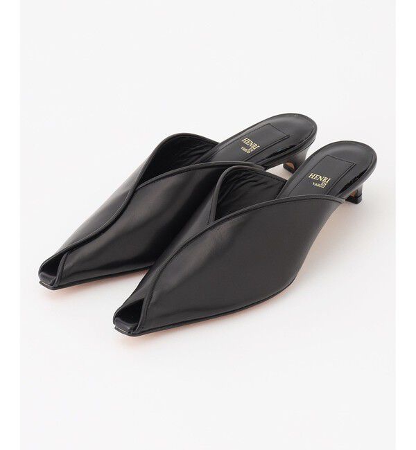 BEIGE,「【一部店舗限定】HENRI EN VARGO / IPINA オープントゥパンプス」|パンプス|Black