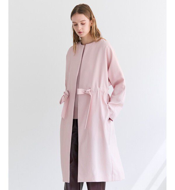 BEIGE,「【ロングセラー・新色追加】PORDIC / ドロスト付きロングスプリングコート」|その他|Nude