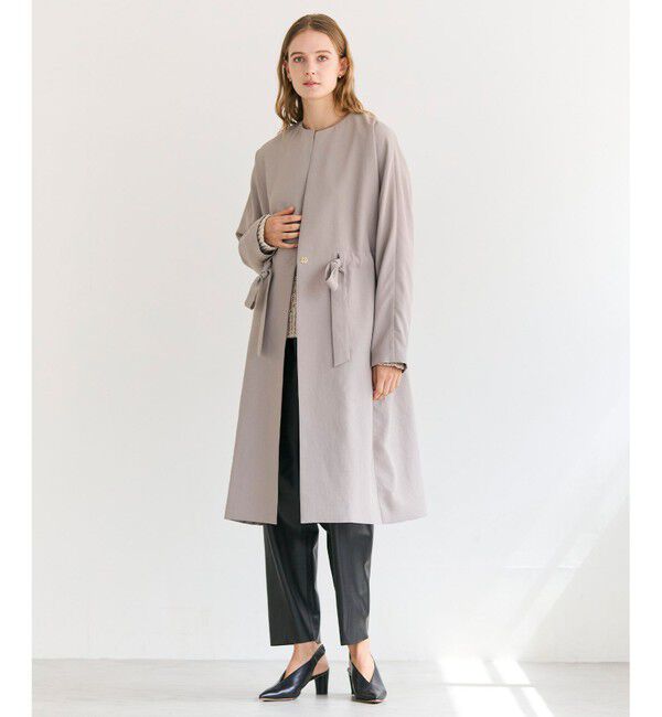 BEIGE,「【ロングセラー・新色追加】PORDIC / ドロスト付きロングスプリングコート」|その他|