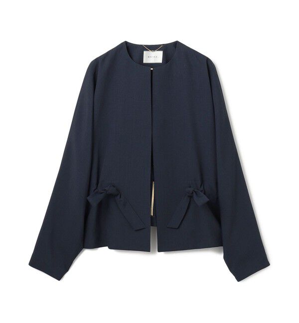BEIGE,「【ロングセラー・新色追加】PORDIC / ドロスト付きノーカラージャケット」|その他|
