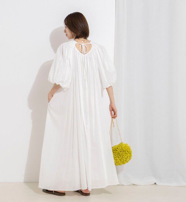 NOLLEY'S「【一部WEB限定カラーアイテム】ウォッシャブルハンドスモックバルーン袖ワンピース」|ワンピース|