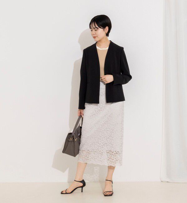 NOLLEY'S sophi「ウォッシャブルコードレースタイトスカート」|タイト|