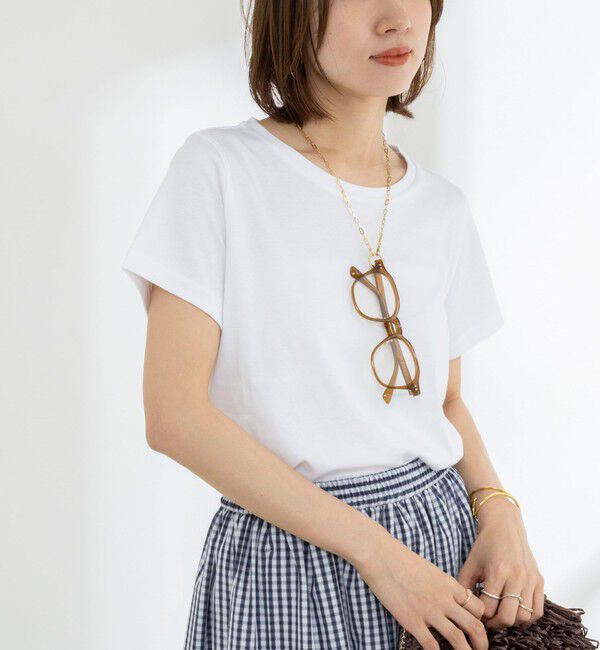 NOLLEY'S「《ノーリーズオリジナル美容Tシャツ》シルクアミノ酸加工Ｔシャツ」|Tシャツ・カットソー|