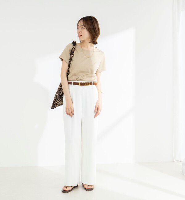 NOLLEY'S「《ノーリーズオリジナル美容Tシャツ》シルクアミノ酸加工Ｔシャツ」|Tシャツ・カットソー|