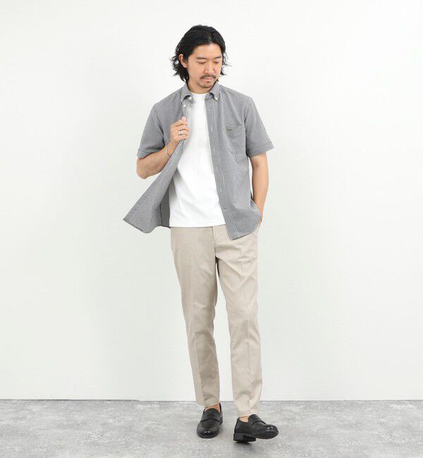NOLLEY'S goodman「クジラBD S/S サッカー/オックス 半袖シャツ 26SS」|シャツ・ブラウス|