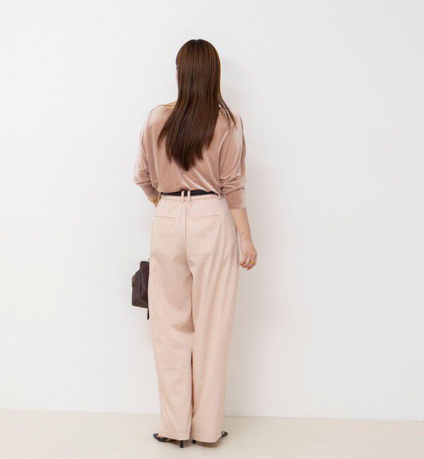 NOLLEY'S sophi「【BECシリーズ】ウォッシャブルベロアドルマン2WAYプルオーバー」|Tシャツ・カットソー|