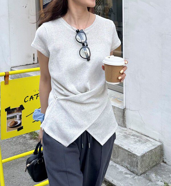 fredy emue「ニットソーカシュクールプルオーバー」|Tシャツ・カットソー|