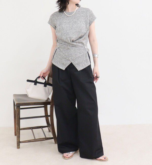 fredy emue「ニットソーカシュクールプルオーバー」|Tシャツ・カットソー|