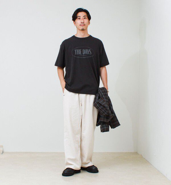 GLOSTER「【THE DAYS/ザ デイ】ORBAL 2 TEE オーバルロゴ Tシャツ リフレクタープリント」|Tシャツ・カットソー|