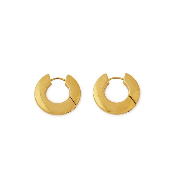 ADAM ET ROPE'「フラットフープピアス」|ピアス|