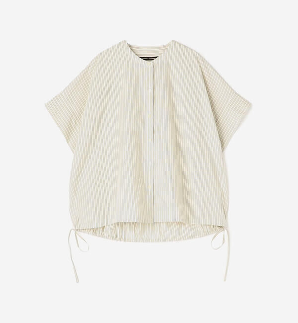  「nicholson & nicholson |〈別注〉ドローストリング半袖シャツ WOMEN」|シャツ・ブラウス|