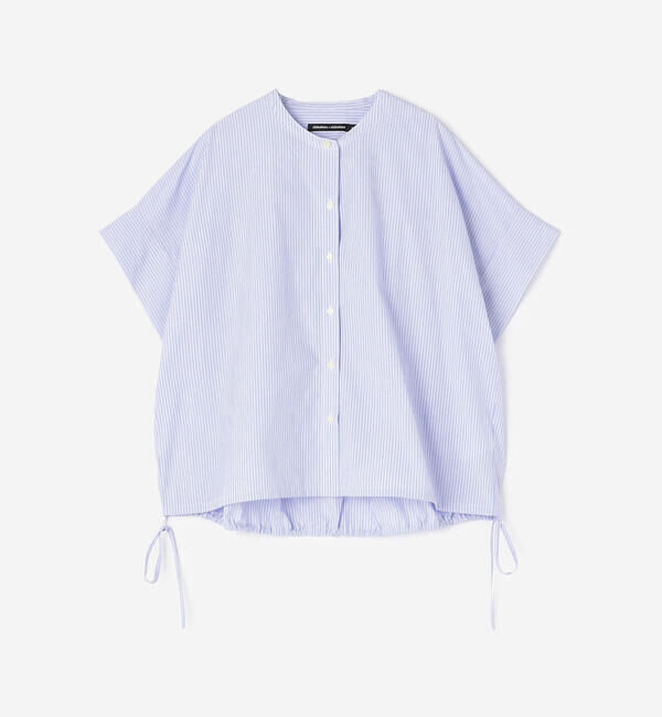  「nicholson & nicholson |〈別注〉ドローストリング半袖シャツ WOMEN」|シャツ・ブラウス|
