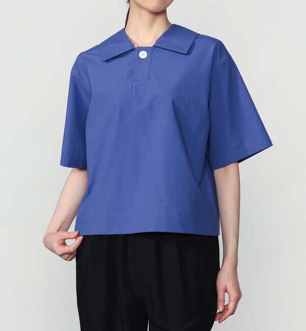  「nicholson & nicholson |〈別注〉ショートスリーブ半袖シャツ WOMEN」|シャツ・ブラウス|BLUE
