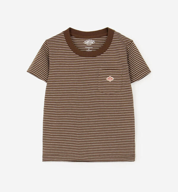 DANTON「DANTON | キッズ ポケットTシャツ STRIPE」|その他|BROWN系1
