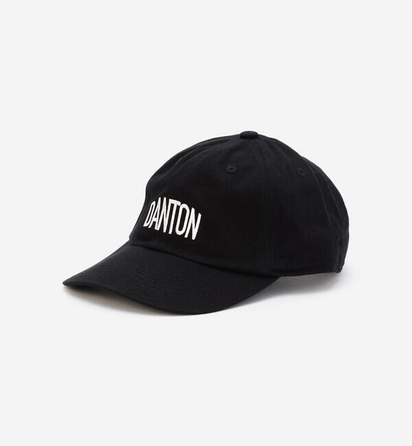 DANTON「DANTON | コットンツイル 配色6Pロゴキャップ UNISEX」|キャップ・キャスケット|BLACK
