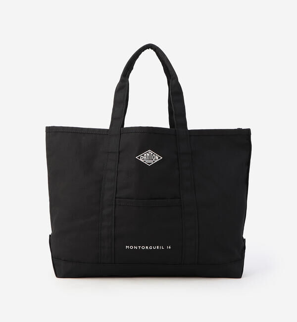 DANTON「DANTON | キャンバス マルシェバッグ MONTORGUEIL UNISEX」|トートバッグ|BLACK