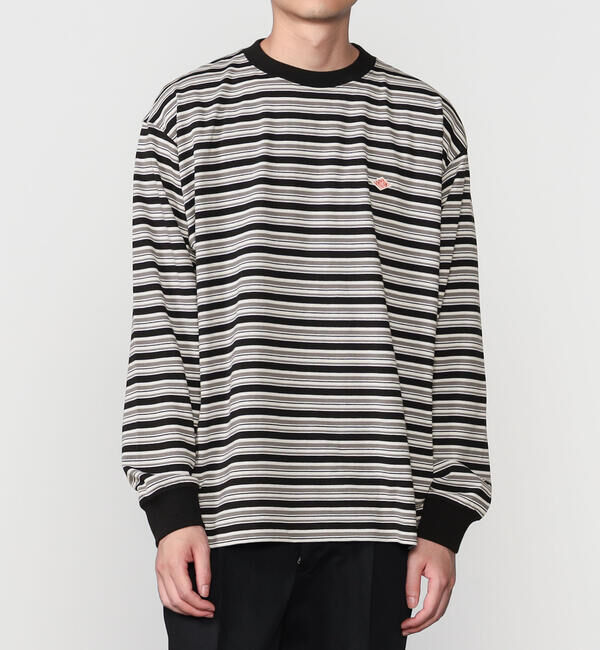 DANTON「DANTON | クルーネック 長袖ボーダーTシャツ MEN」|Tシャツ・カットソー|