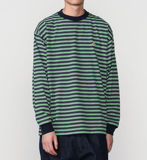 DANTON「DANTON | クルーネック 長袖ボーダーTシャツ MEN」|Tシャツ・カットソー|