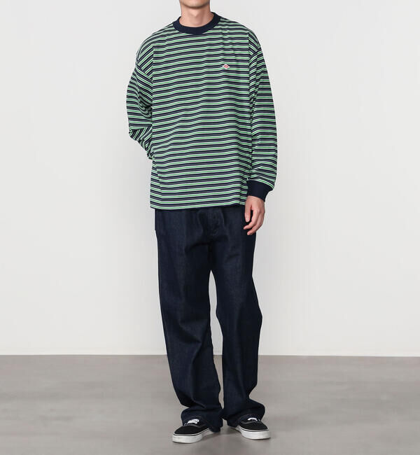 DANTON「DANTON | クルーネック 長袖ボーダーTシャツ MEN」|Tシャツ・カットソー|