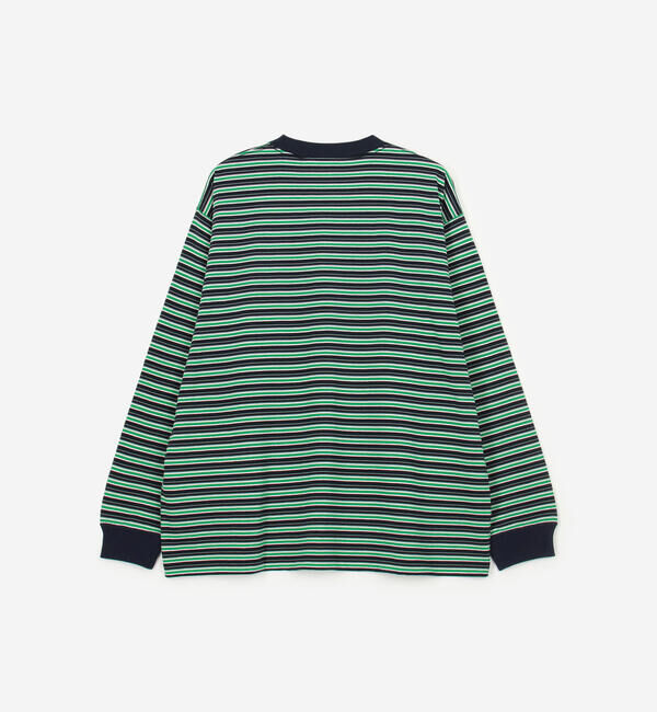 DANTON「DANTON | クルーネック 長袖ボーダーTシャツ MEN」|Tシャツ・カットソー|
