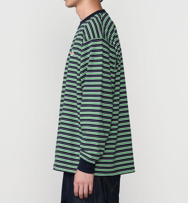 DANTON「DANTON | クルーネック 長袖ボーダーTシャツ MEN」|Tシャツ・カットソー|