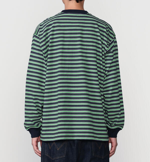 DANTON「DANTON | クルーネック 長袖ボーダーTシャツ MEN」|Tシャツ・カットソー|