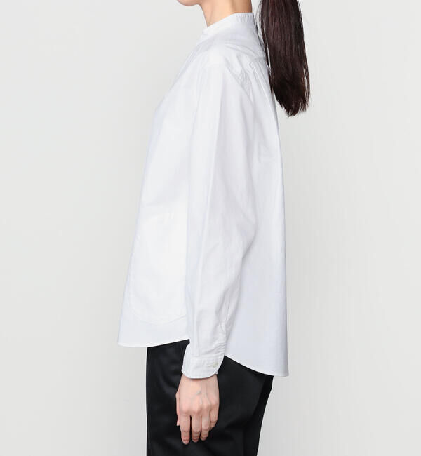 DANTON「DANTON | オックスフォード バンドカラーシャツ SOLID WOMEN」|シャツ・ブラウス|
