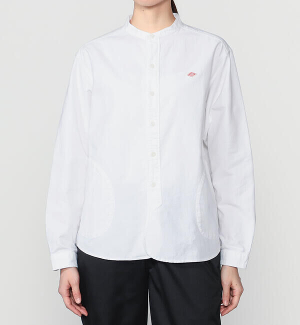DANTON「DANTON | オックスフォード バンドカラーシャツ SOLID WOMEN」|シャツ・ブラウス|