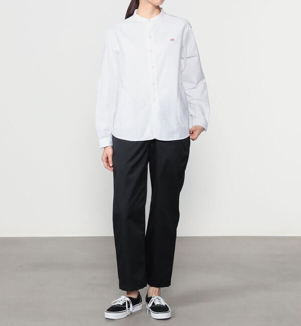 DANTON「DANTON | オックスフォード バンドカラーシャツ SOLID WOMEN」|シャツ・ブラウス|